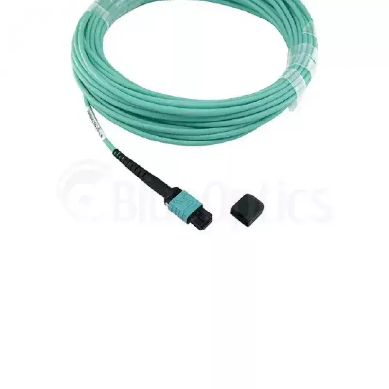 Optický kábel BlueOptics CBL-NTWK-0892-OPF30L-BO MPO OM3 3 m cyan