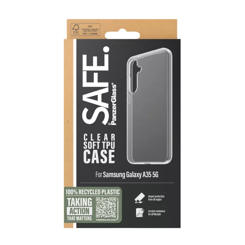 PanzerGlass SAFE. by ® TPU puzdro Samsung Galaxy A35 5G | transparentné