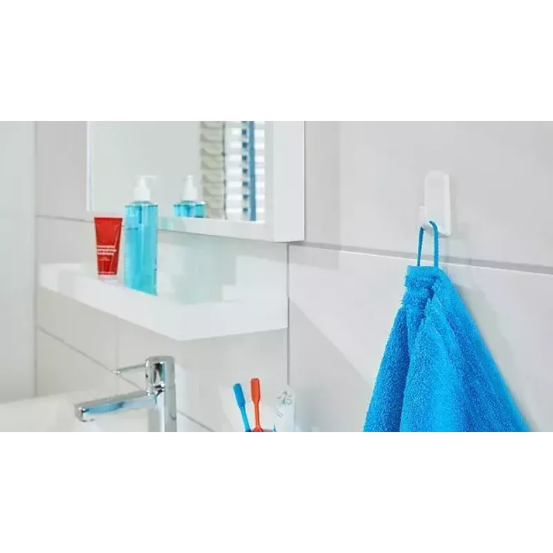 Vešiak na uteráky TESA Powerstrips Indoor 58272-00000-00 biela