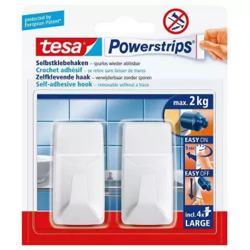 Vešiak na uteráky TESA Powerstrips Indoor 58272-00000-00 biela