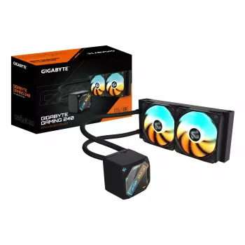 Kvapalinový CPU chladič GIGABYTE GAMING 240 — 2x120mm ARGB, socket LGA1851/AM5