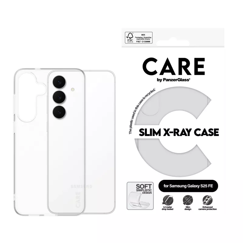 PanzerGlass CARE™ by ® X-Ray puzdro Samsung Galaxy S25 FE 5G