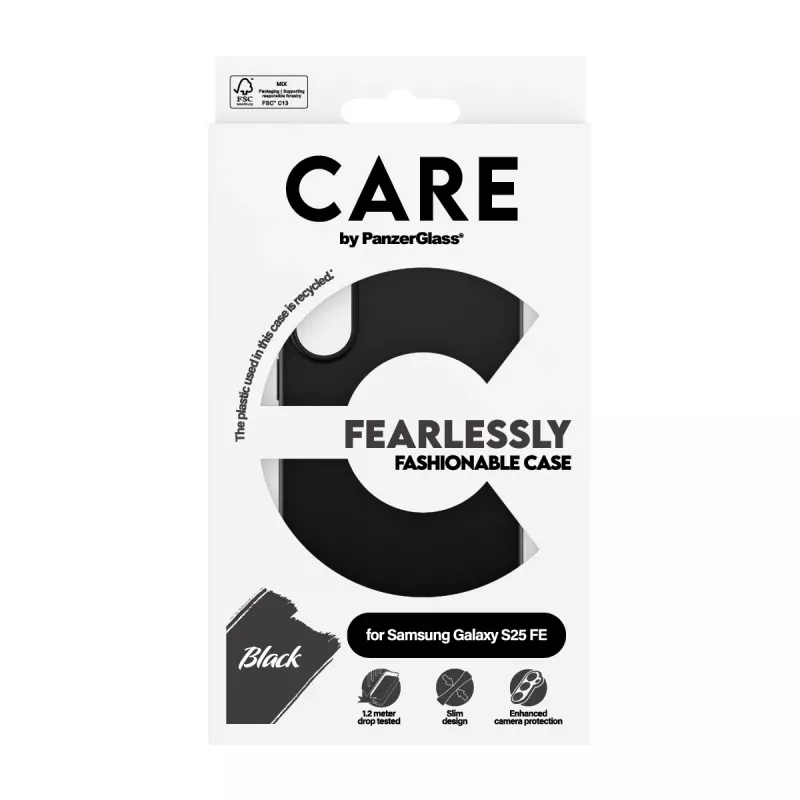 PanzerGlass CARE™ by ® TPU puzdro čierne Samsung Galaxy S25 FE 5G
