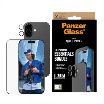 PanzerGlass 2-in-1 Essentials balenie iPhone 17 odolný proti poškriabaniu nárazuvzdorný