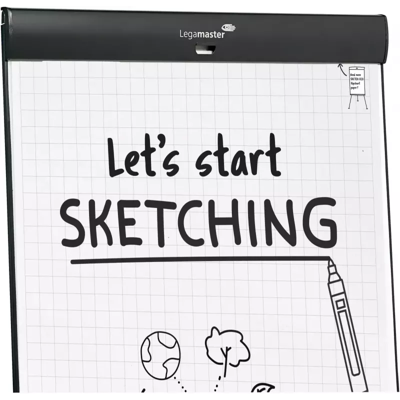 Legamaster SKETCH PRO stojan na flipchart oceľ 680mm šírka 1050mm výška