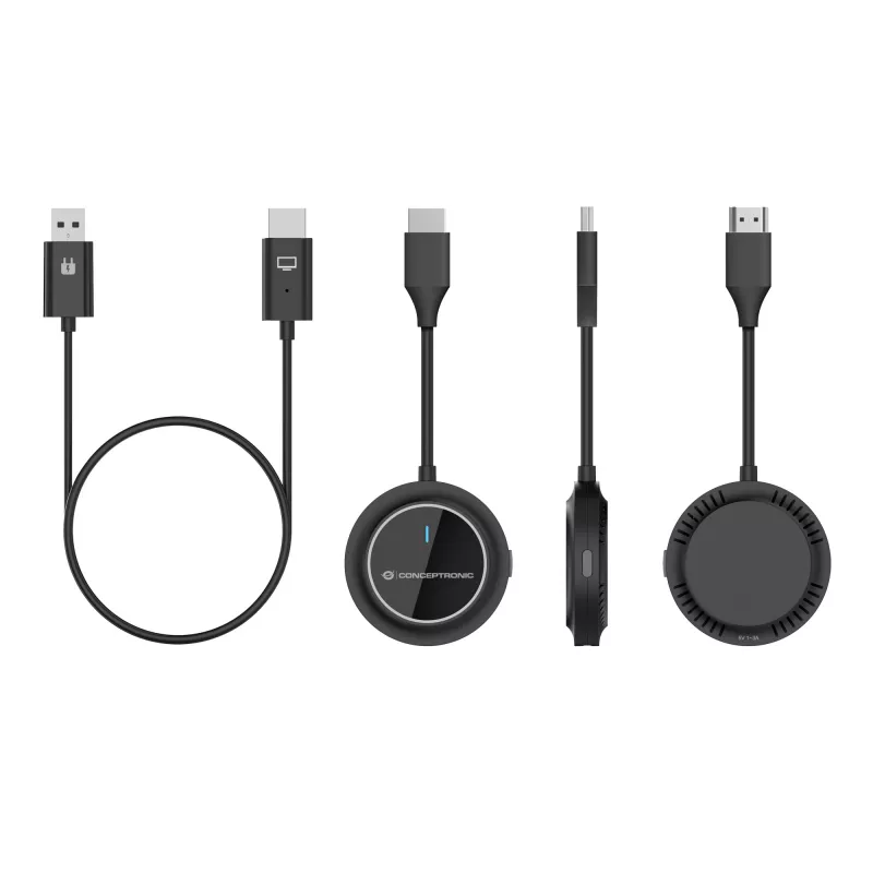 Bezdrôtová sada HDMI extender CONCEPTRONIC ATHERIC02B – dongle, HDMI/USB, 1080p (1920x1080), napájaný cez USB