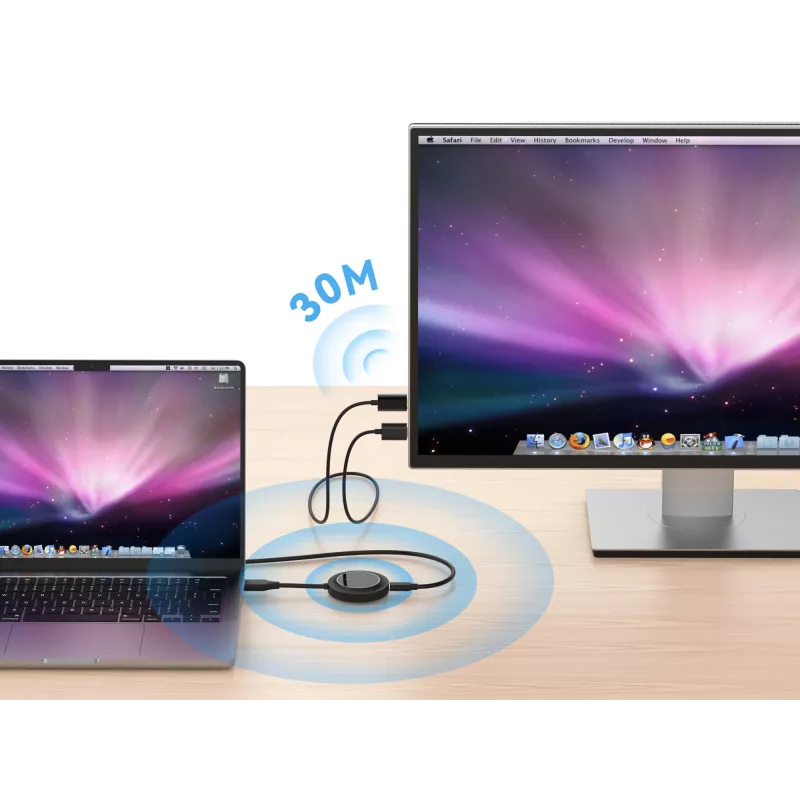 Bezdrôtová sada HDMI extender CONCEPTRONIC ATHERIC02B – dongle, HDMI/USB, 1080p (1920x1080), napájaný cez USB