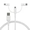 dbramante1928 re-charge - 3-in-1 kábel – USB-A na USB-A, C & Lightning - biely