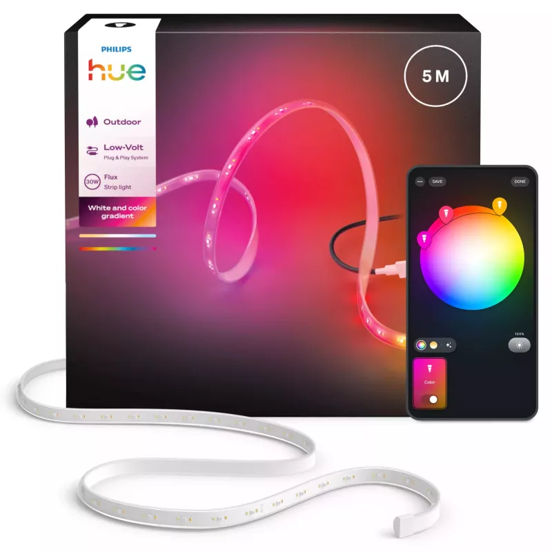 Inteligentný LED pás Philips — Bluetooth/Zigbee 30 W 5 m biely