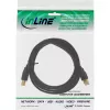 InLine USB 2.0 kábel Type-A samec na Type-B samica, 1,5 m, čierny, pozlátené kontakty