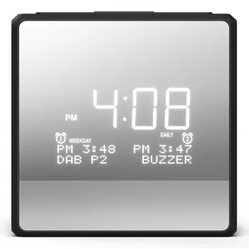 Digitálny budík Philips TAR4600/10 čierny LCD AC/batéria