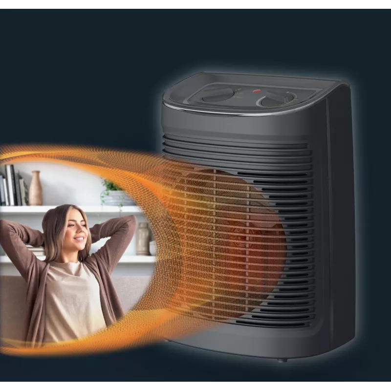 Rowenta Instant Comfort SO6511 interiérový sivý 2200 W ventilátorový elektrický ohrievač