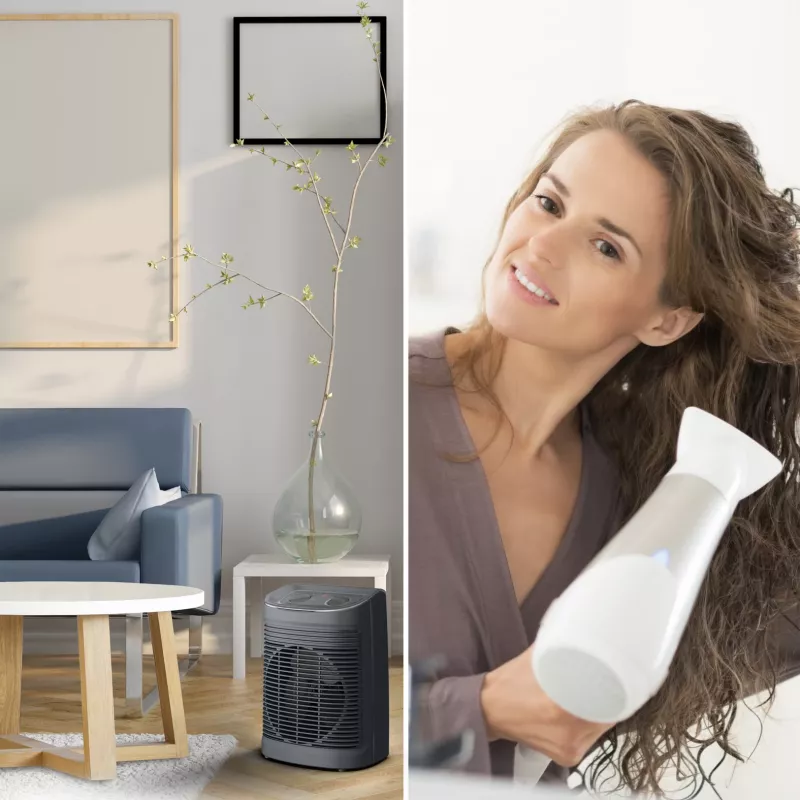 Rowenta Instant Comfort SO6511 interiérový sivý 2200 W ventilátorový elektrický ohrievač