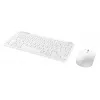 Sada klávesnice a myši TRUST Lyra Mini Wireless QWERTZ (RF + Bluetooth) biela, nemecké rozloženie