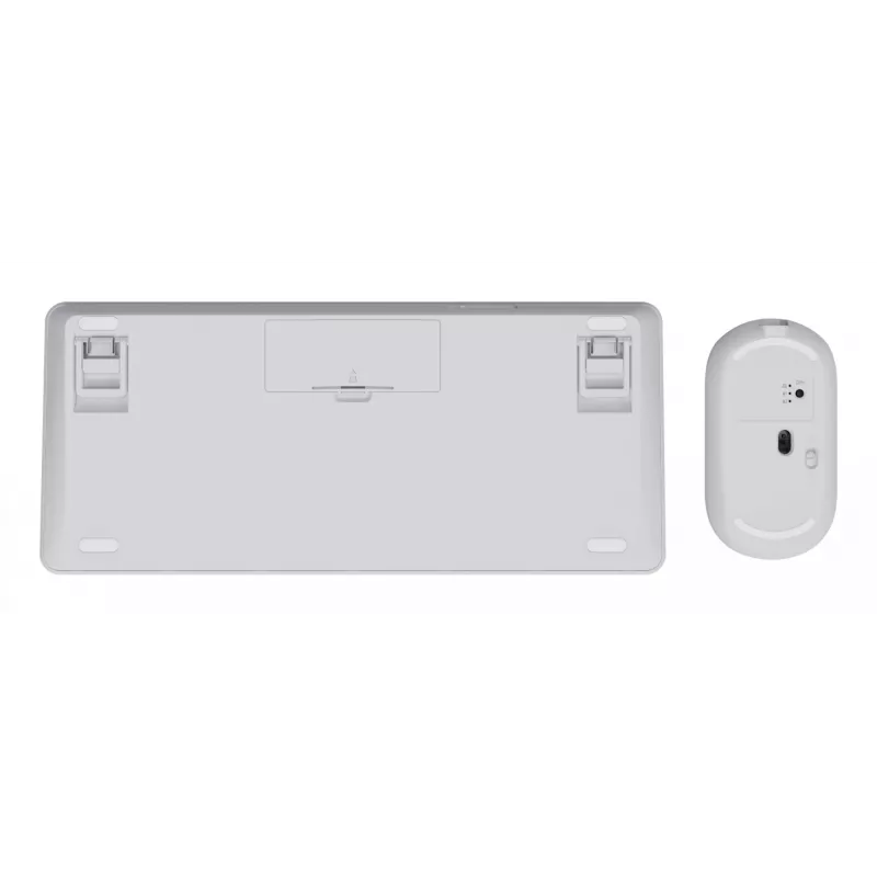 Sada klávesnice a myši TRUST Lyra Mini Wireless QWERTZ (RF + Bluetooth) biela, nemecké rozloženie