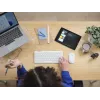 Sada klávesnice a myši TRUST Lyra Mini Wireless QWERTZ (RF + Bluetooth) biela, nemecké rozloženie