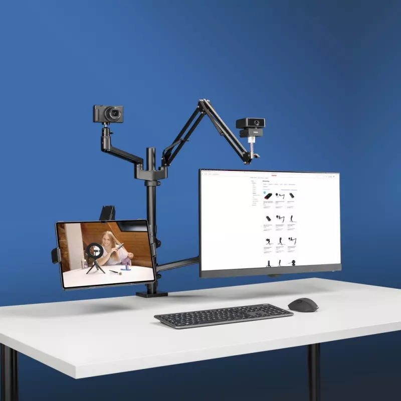 Hama 00004663 držiak monitora / stojan 81,3 cm (32 palcov) na stôl čierny