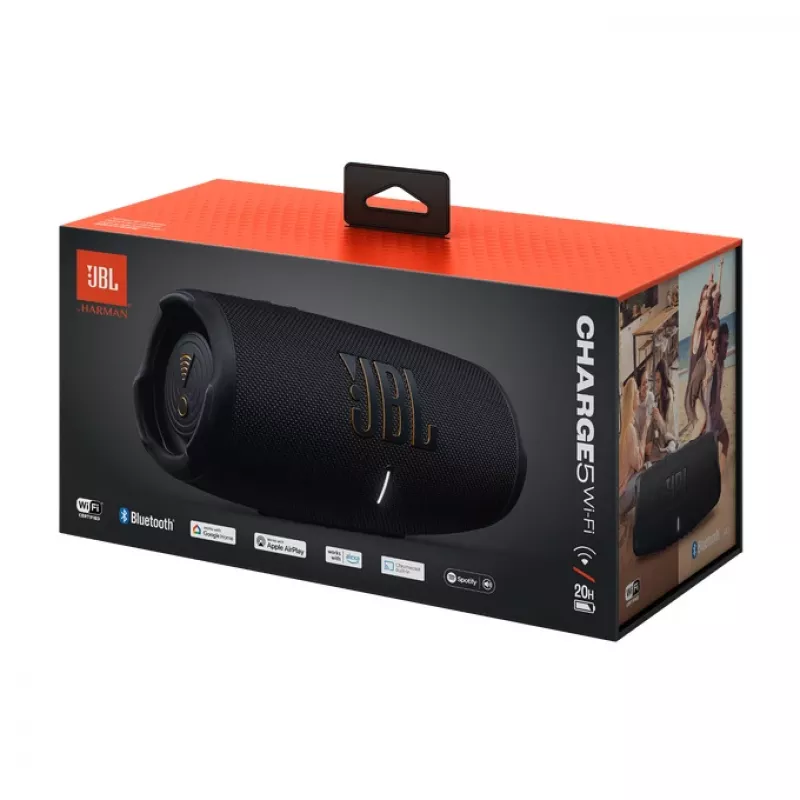 JBL Charge 5 Wi-Fi stereo prenosný reproduktor čierny 40 W