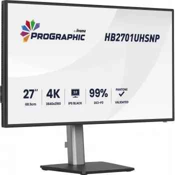 iiyama PROGRAPHIC HB2701UHSNP-B1 počítačový monitor 68,6 cm (27 palcov) 3840 x 2160 pixelov 4K Ultra HD LCD čierny