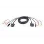 ATEN DVI-I USB KVM kábel 1,8 m, 1.8 m, DVI-I, čierny, DVI-I/USB A/2 x 3,5 mm, DVI-I/USB B/2 x 3,5 mm, konektor samec