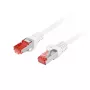 LANBERG sieťový kábel Cat6 S/FTP (S-STP) RJ-45 na RJ-45 0,25 m biely