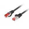 Sieťový kábel Lanberg PCF6-10CU-0500-BK RJ-45 Cat6 5 m čierny