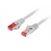 LANBERG sieťový kábel Cat6 F/UTP (FTP) 2 m RJ-45–RJ-45 sivý