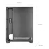 PC skriňa TACENS MARS MC-PULSAR LCD ATX Midi Tower, tvrdené sklo, predný LCD, USB-C, podporuje GPU 33,2 cm