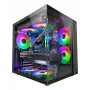 PC skriňa TACENS Mars Gaming MCV-ONE Midi Tower – čierna, ATX/Micro-ATX/Mini-ITX, tvrdené sklo, podporuje 120 mm ventilátory