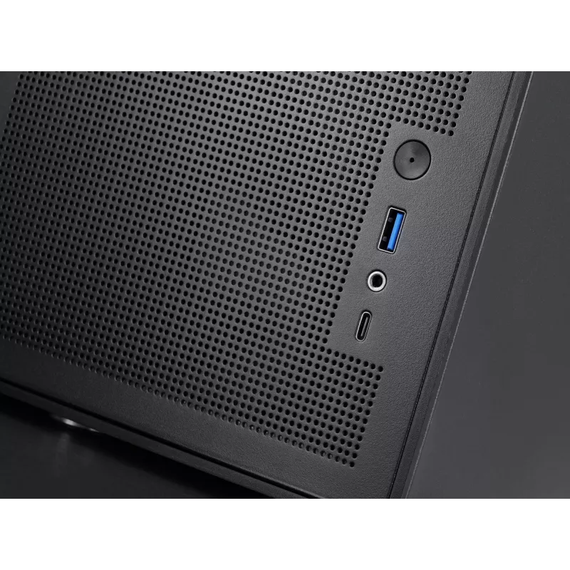 PC Mini Tower skriňa TACENS Mars Gaming MC-XPRO — Mini-ITX/Micro-ATX, podpora SFX napájacieho zdroja, Mesh, čierna, 120 mm ventilátor