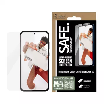 PanzerGlass SAFE. by ® ochrana displeja Samsung Galaxy S24 FE | A36 5G | A56 5G | Ultra-Wide Fit