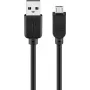 USB kábel Goobay 95735 0,3 m USB A Micro-USB B čierny