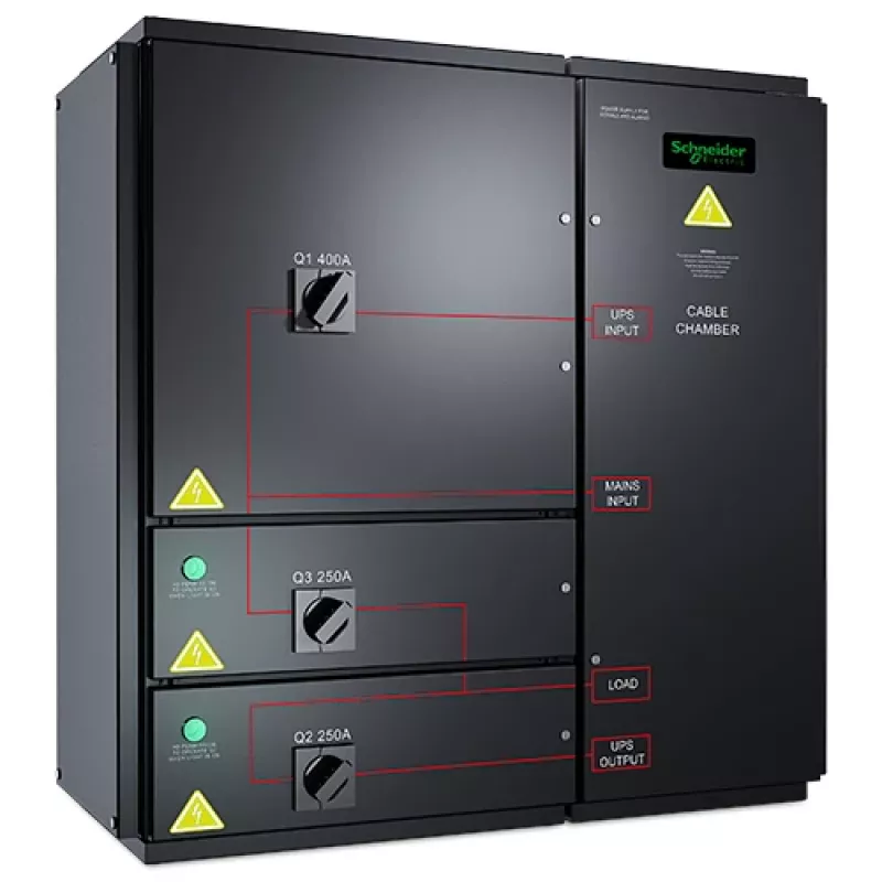 APC SYMMETRA PX 96/160KW NÁSTENNÝ BYPASS PANEL ÚDRŽBY, 400V