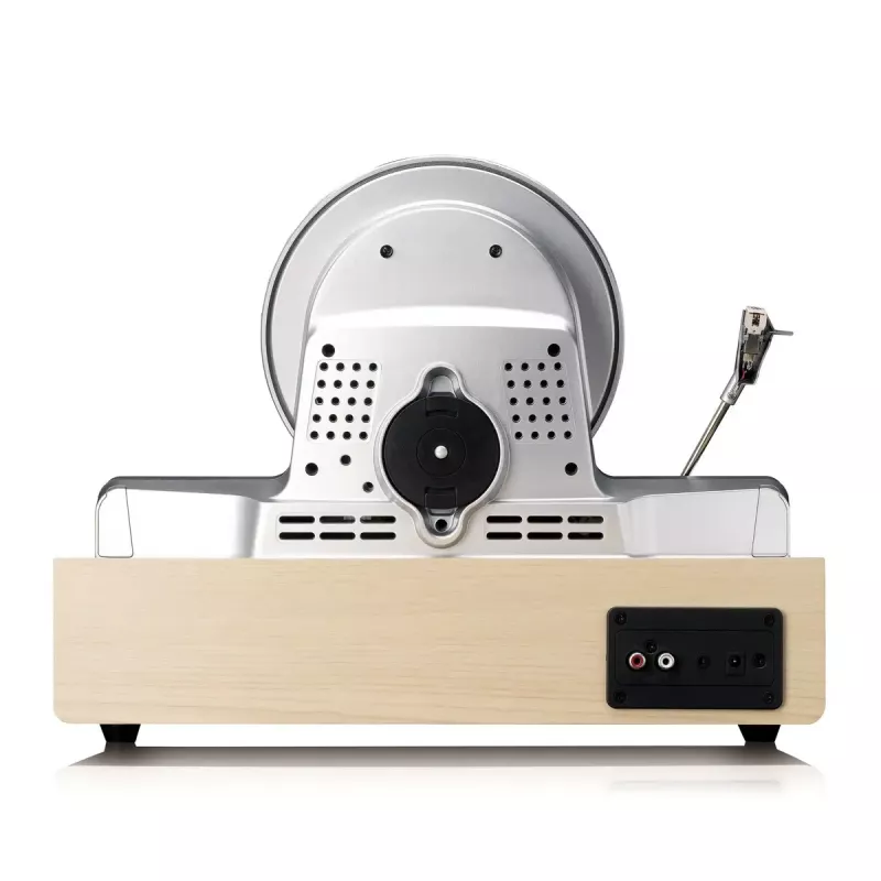 Gramofón s remienkovým pohonom Lenco LSA-071SI, plne automatický, sivý, Bluetooth, 3,5 mm, 10 W