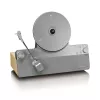 Gramofón s remienkovým pohonom Lenco LSA-071SI, plne automatický, sivý, Bluetooth, 3,5 mm, 10 W