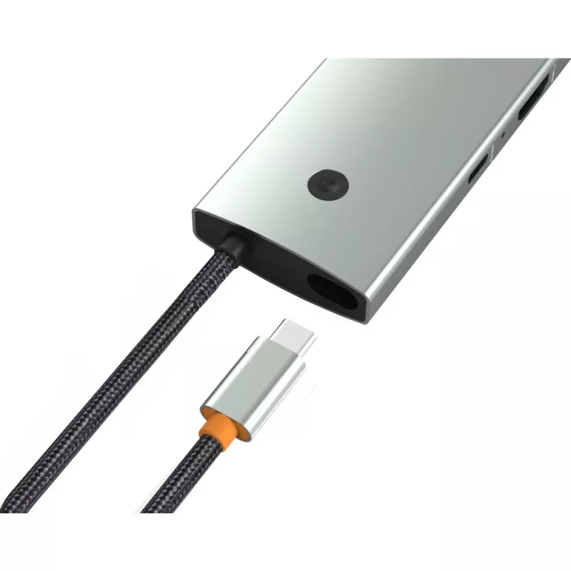Techly IUSB32C-HUB6HPDI rozhranie hub USB 3.2 Gen 1 (3.1 Gen 1) Type-C 5000 Mbit/s hliník