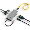 Techly IUSB32C-HUB6HPDI rozhranie hub USB 3.2 Gen 1 (3.1 Gen 1) Type-C 5000 Mbit/s hliník