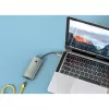 Techly IUSB32C-HUB6HPDI rozhranie hub USB 3.2 Gen 1 (3.1 Gen 1) Type-C 5000 Mbit/s hliník