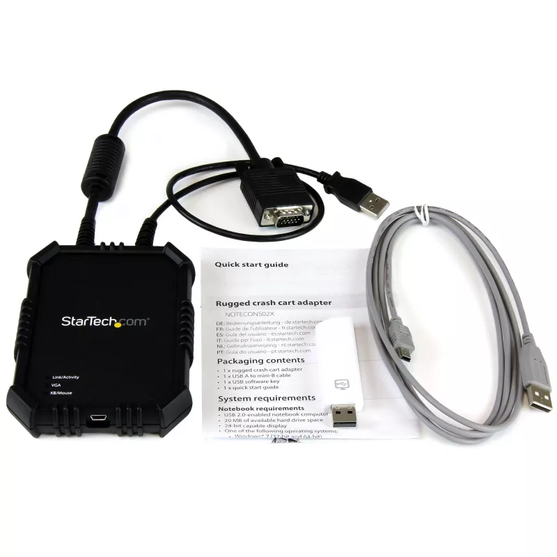 StarTech.com KVM konzola notebook-server s robustným puzdrom