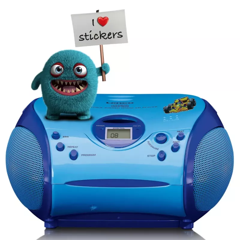 Prenosné rádio Lenco SCD-24BU Kids FM 4W 60dB