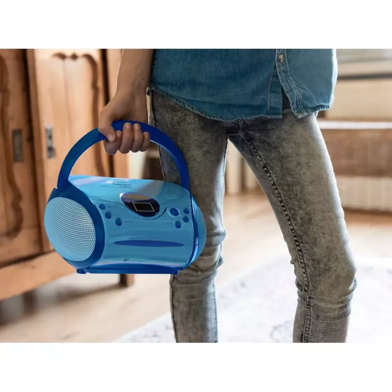 Prenosné rádio Lenco SCD-24BU Kids FM 4W 60dB