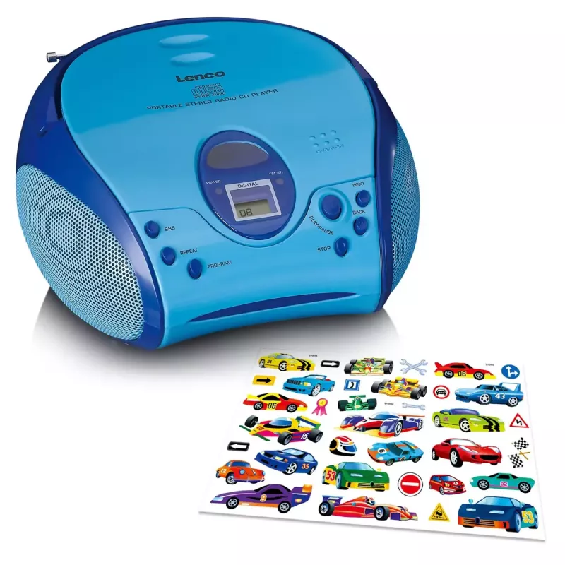 Prenosné rádio Lenco SCD-24BU Kids FM 4W 60dB