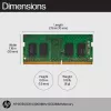HP 8GB DDR4 3200 SODIMM pamäť, Business, Windows 10, Windows 11, 70 mm, 30 mm, 1,5 mm, 8 g