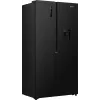 Gorenje Side-by-Side chladnička NRS917E41BXWD, voľne stojaca, American Door, čierna, 2 dvere, Touch, LED
