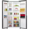 Gorenje Side-by-Side chladnička NRS917E41BXWD, voľne stojaca, American Door, čierna, 2 dvere, Touch, LED