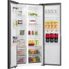 Gorenje Side-by-Side chladnička NRS917E41BXWD, voľne stojaca, American Door, čierna, 2 dvere, Touch, LED