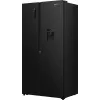 Gorenje Side-by-Side chladnička NRS917E41BXWD, voľne stojaca, American Door, čierna, 2 dvere, Touch, LED