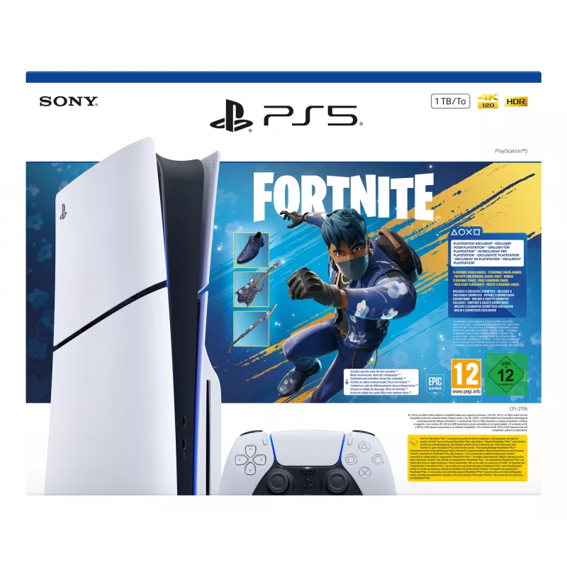 Sony PlayStation 5 - Fortnite Flowering Chaos Bundle 1 TB Wi-Fi čierna, biela