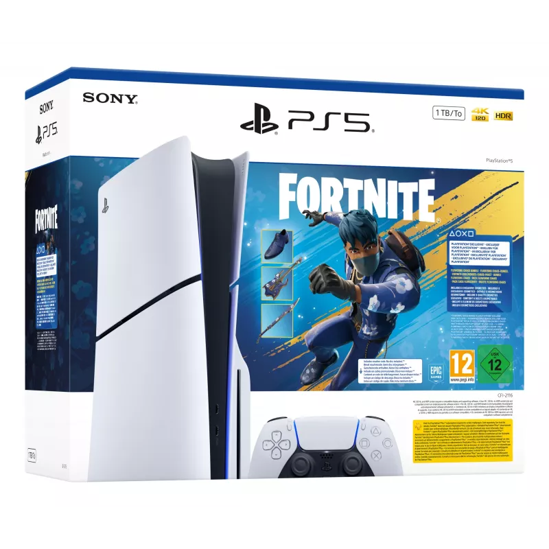 Sony PlayStation 5 - Fortnite Flowering Chaos Bundle 1 TB Wi-Fi čierna, biela