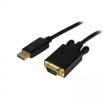 StarTech.com 4,6 m DisplayPort-na-VGA kábel – aktívny DisplayPort-na-VGA adaptérový kábel – 1080p video – DP-na-VGA monitorový kábel – DP 1.2-na-VGA konvertor – uzamykateľný DP konektor
